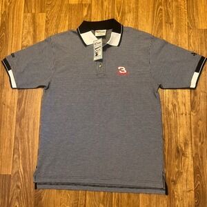 Vintage Dale Earnhardt Polo Shirt Men Medium Gray Chase‎ Authentics Nascar